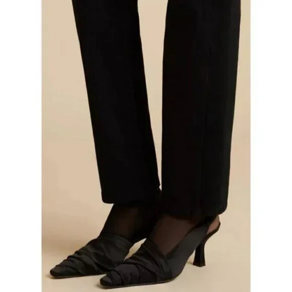 💕KHAITE💕 The Kyle Low Rise Straight Leg Jeans ~ Wilcox Faded Black 28 NWT - Picture 7 of 9